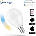 Spectrum LED Chytrá LED žárovka E14 5W 420lm G45 WIFI teplá, denní, studená SMART – Hledejceny.cz