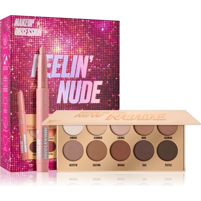 Makeup Obsession Feelin´ Nude paletka očních stínů Nude Is The New Nude 13 g + tužka na rty Matchmaker Lip Crayon 1 g Moon dárková sada – Zboží Mobilmania