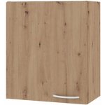 DECODOM Skříňka kuchyňská Nela H 50, horní, 1x dvířka plná, dub artisan – Zboží Dáma