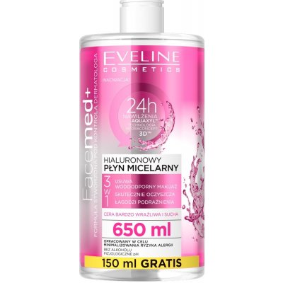 Eveline Cosmetics FaceMed+ čisticí micelární voda 650 ml