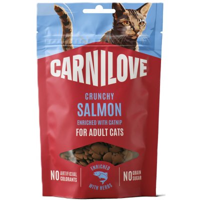 Carnilove Crunchy losos se šantou - pamlsek pro kočky 50 g – Zbozi.Blesk.cz