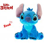 Mikrotrading LILO a STITCH STITCH plyšový 30 cm sedící na baterie se zvukem – Sleviste.cz