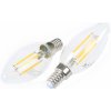 Žárovka T-LED LED žárovka E14 DIMF4W FILAMENT C35 LED žárovka E14 DIMF4W FILAMENT C35