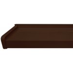 Bravo Parapet venkovní hliníkový hnědý, 225x600mm