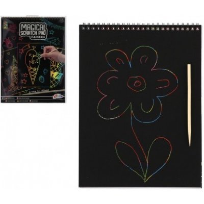 SMT Creatoys Škrabací blok kroužkový ve fólii 21x28cm – Zboží Dáma