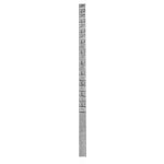 Betonový sloupek, dekor cihlička - koncový levý sloupek, barva šedá 250 cm