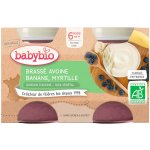Babybio Brassé z ovesného mléka banán borůvka 2 x 130 g – Hledejceny.cz