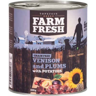 Topstein Farm Fresh Venison & Plums with Potatoes 0,8 kg – Zboží Mobilmania