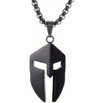 Impress Jewelry Přívěšek z chirurgické oceli Spartan warrior Černý 2407201742091969BK – Zboží Mobilmania