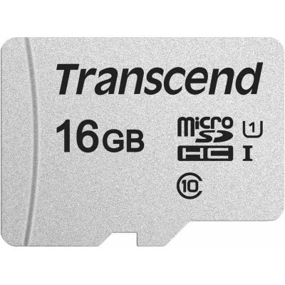 Transcend microSDHC UHS-I U1 16 GB TS16GUSD300S-A – Sleviste.cz