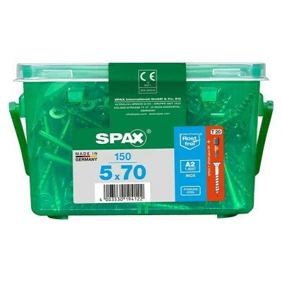 Šroub se zapuštěnou hlavou SPAX T-Star Plus, nerezová ocel A2, 150 ks - A BAUHAUS – Hledejceny.cz