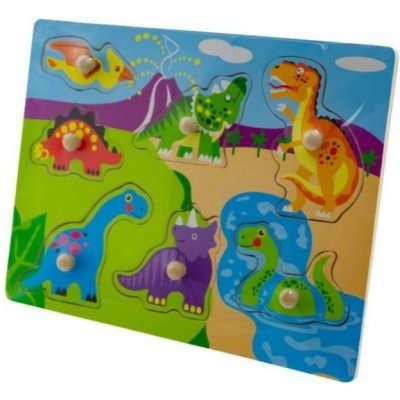 Tulilmi zábavné puzzle vkládací Dinosauři