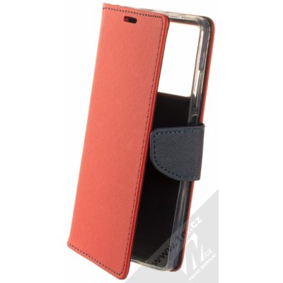 Pouzdro 1Mcz Fancy-CY Book flipové Xiaomi Redmi Note 12 Pro 5G, Poco X5 Pro červená modré