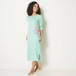 dlouhá košile, potisk Rozety blankytná – Sleviste.cz