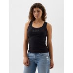 GAP Žebrované tílko s logem černá – Sleviste.cz