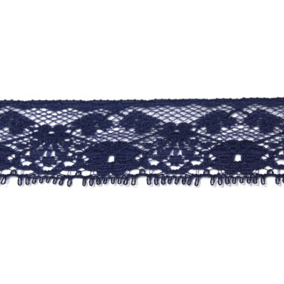 Krajka pevná 25mm nylon 541206 metráž - více barev Barva: 0020 Tmavě modrá – Zboží Dáma