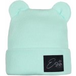 ESITO Zimní žebrovaná čepice s oušky Color mintová – Zboží Dáma