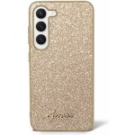 Pouzdro Guess PC/TPU Glitter Flakes Metal Logo Samsung Galaxy S23 zlaté – Sleviste.cz