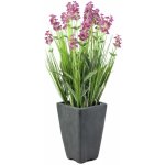 Umělá květina Levandule v květináči růžová, 45cm – Zbozi.Blesk.cz