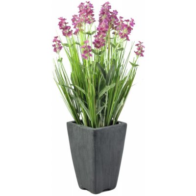 Umělá květina Levandule v květináči růžová, 45cm – Zbozi.Blesk.cz