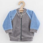 New Baby Kojenecká semišková mikina Suede clothes šedo modrá – Zboží Dáma