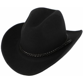 Fiebig Headwear since 1903 Měkký klobouk ve stylu western tvárný s drátem po okraji a koženým řemínkem