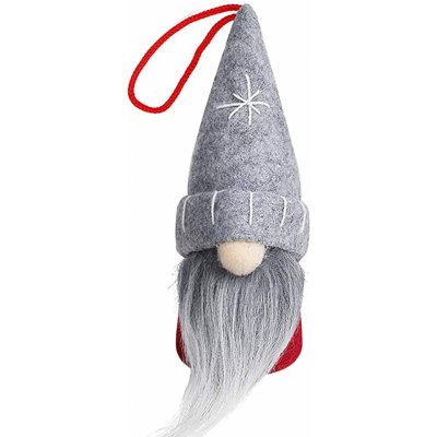 TUTUMI Vánoční skřítek šedý/červený YX053 16 cm – Hledejceny.cz