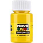 NOVA COLOR barva na textil žlutá 30 ml – Zboží Dáma