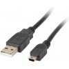 usb kabel Lanberg CA-USBK-10CC-0003-BK USB MINI (M) na USB-A (M), 0.3m,