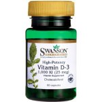 Swanson Vitamín D3 1000 iu Cholekalciferol 60 kapslí – Hledejceny.cz