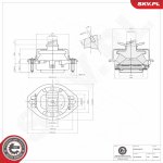 Zavěšení a uložení motoru ESEN SKV 75SKV126 – Zboží Mobilmania