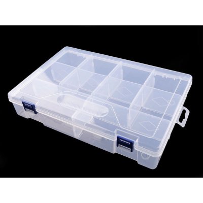 Prima-obchod Plastový box / zásobník 6x20x30 cm, barva transparent – Zboží Dáma