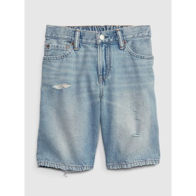 GAP Dětské džínové kraťasy '90s loose Washwell Tmavě modrá – Sleviste.cz