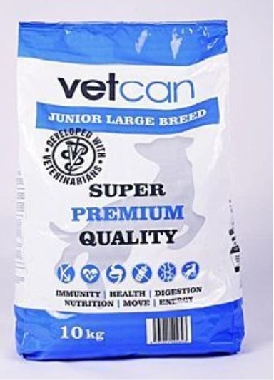 Vetcan Junior Large Breed 10 kg