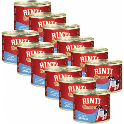 Rinti Gold Junior drůbež 12 x 185 g – Zboží Mobilmania