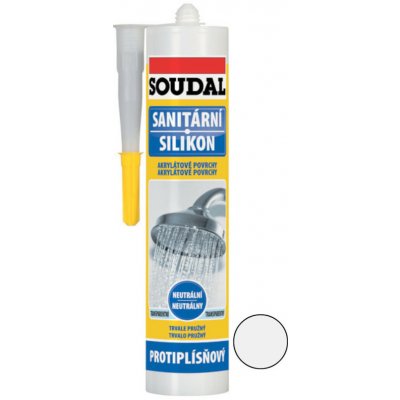 Soudal Sanitární neutrální silikon 310 g bílá – Hledejceny.cz