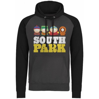 South Park mikina, South Park Baseball Dark Grey – Zboží Mobilmania