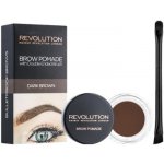 Makeup Revolution Brow pomáda na obočí Dark Brown 2,5 g – Hledejceny.cz