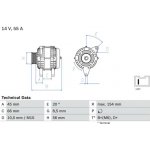 generátor BOSCH 0 986 032 790