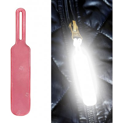 3M Reflexní taháček na zip - červený – Zboží Mobilmania