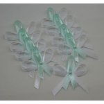 Bílo - mentolový svatební vývazek (malý) – Zboží Mobilmania