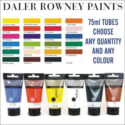 Daler & Rowney Simply acrylic 75ml medium green 391 – Zboží Mobilmania