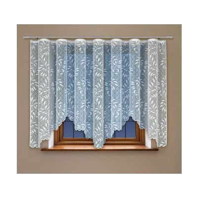 Dekorační žakárová záclona s řasící páskou AIDA 150 bílá 300x150 cm MyBestHome – Hledejceny.cz