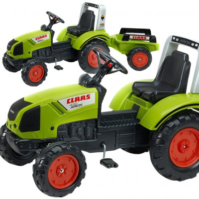 Falk Traktor šlapací Claas Arion 430 s valníkem zelený – Zboží Mobilmania