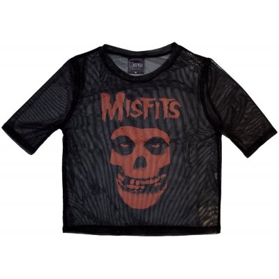 Misfits Tričko Orange Logo & Skull Ladies Black – Zboží Dáma