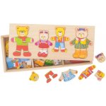 Bigjigs oblékací puzzle v krabičce Medvědí rodinka – Zbozi.Blesk.cz