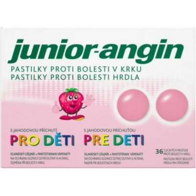 Junior-angin pastilky pro děti 36 pastilek – Zboží Dáma