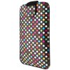 Pouzdro a kryt na mobilní telefon dalších značek FIXED Soft Slim se zavíráním, PU kůže, velikost 3XL, motiv Rainbow Dots FIXSOS-RAD-3XL