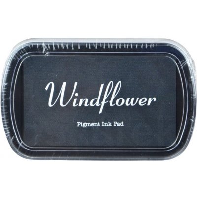 SMT Creatoys Razítkovací polštářek Windflower černý – Hledejceny.cz