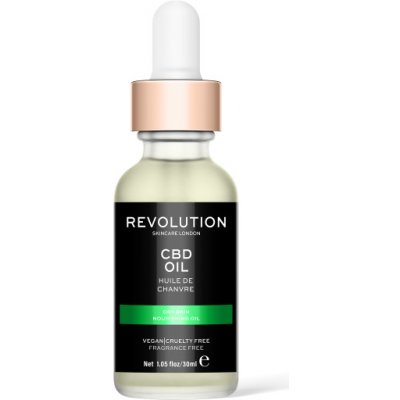 Makeup Revolution Skincare CBD Oil vyživující olej pro suchou pleť 30 ml